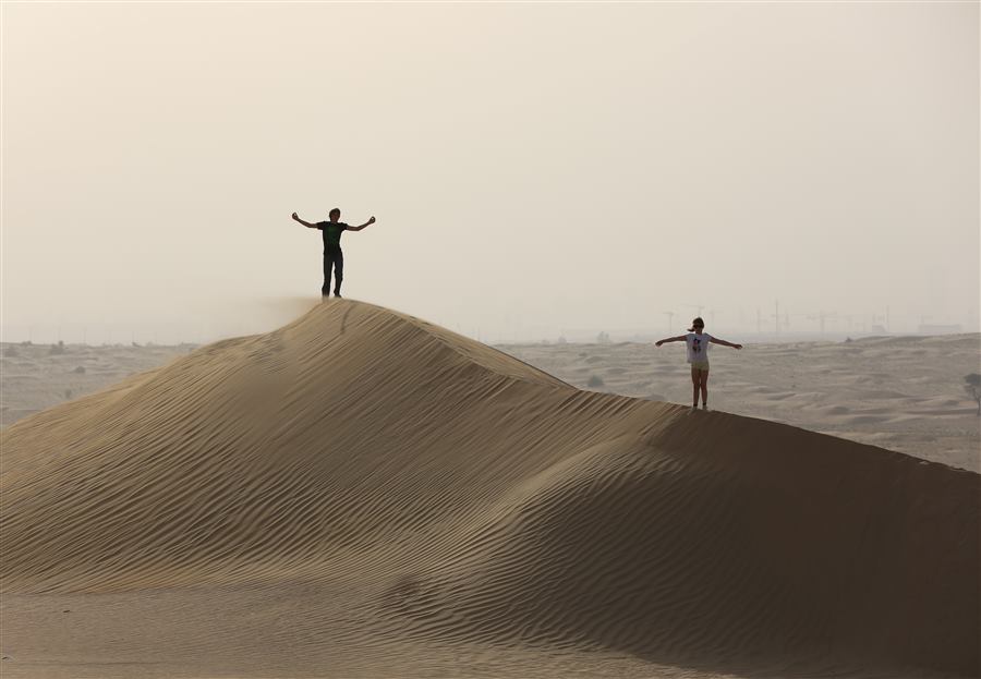 Desert safari dunes near Al Lahbab, Dubai